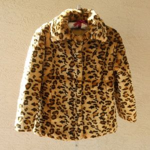 CHEETAH GIRLS Faux Fur Leopard Jacket